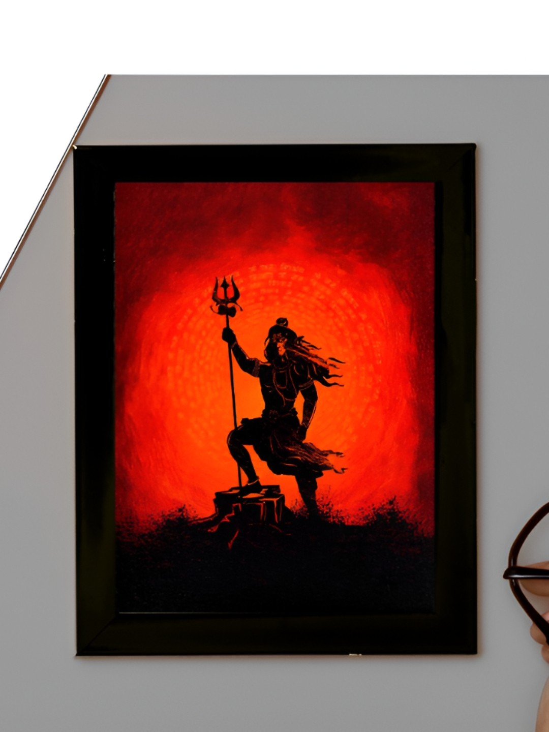 

2Mech Red & Black Lord Shiva Photo Frame