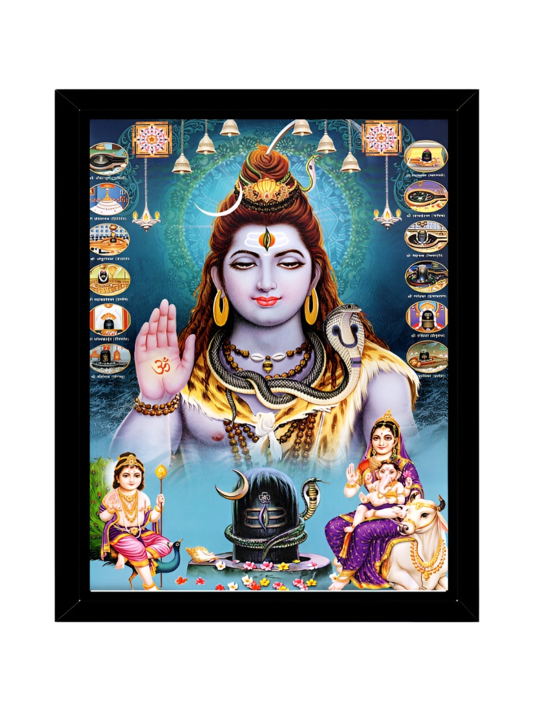 

2Mech Blue & Black Lord Shiva Photo Frames