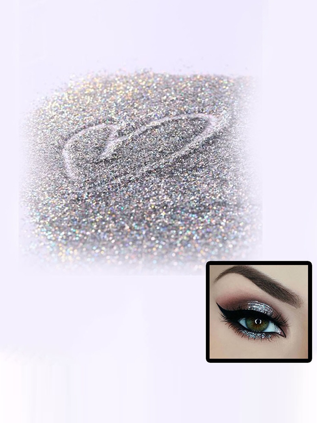 

Veoni BELLE Set of 2 HD Holographic Glitter Eyeshadow 5 g each - Shade 08 & 18, Multi