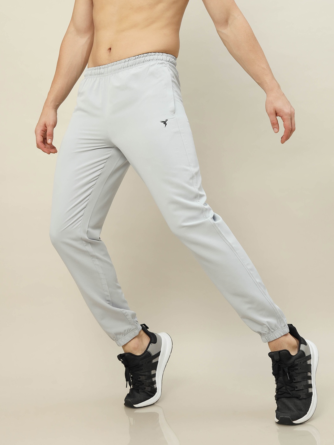 

Technosport Men Active Slim Fit Joggers with Rapid Dry Technology, Grey
