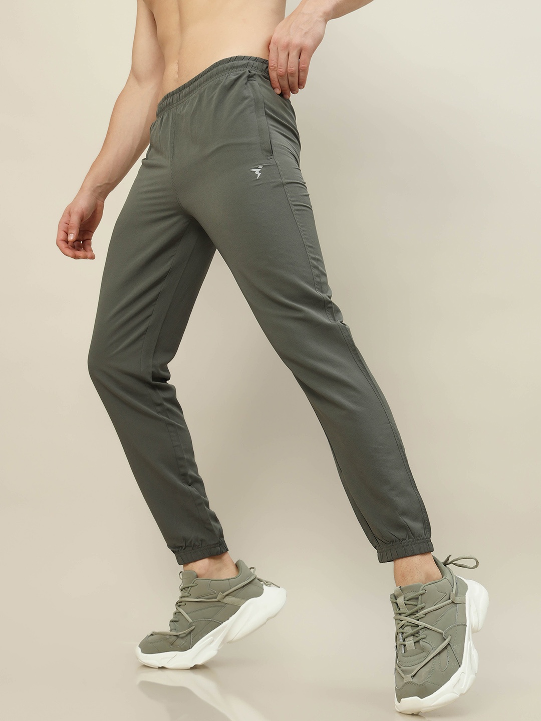 

Technosport Men Antimicrobial Technology Slim Fit Jogger, Khaki
