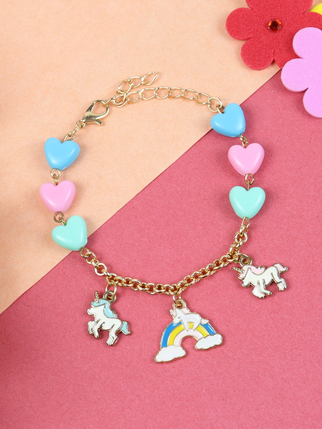 

Asthetika Kids Girls Gold-Plated Charm Bracelet
