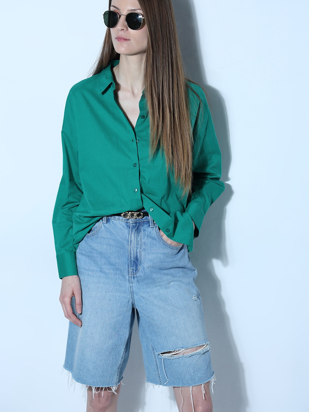 

Vero Moda Long Sleeves Regular Fit Opaque Formal Shirt, Green