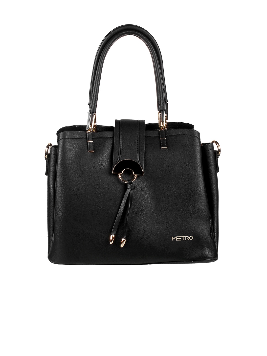 

Metro Structured Handheld Bag, Black