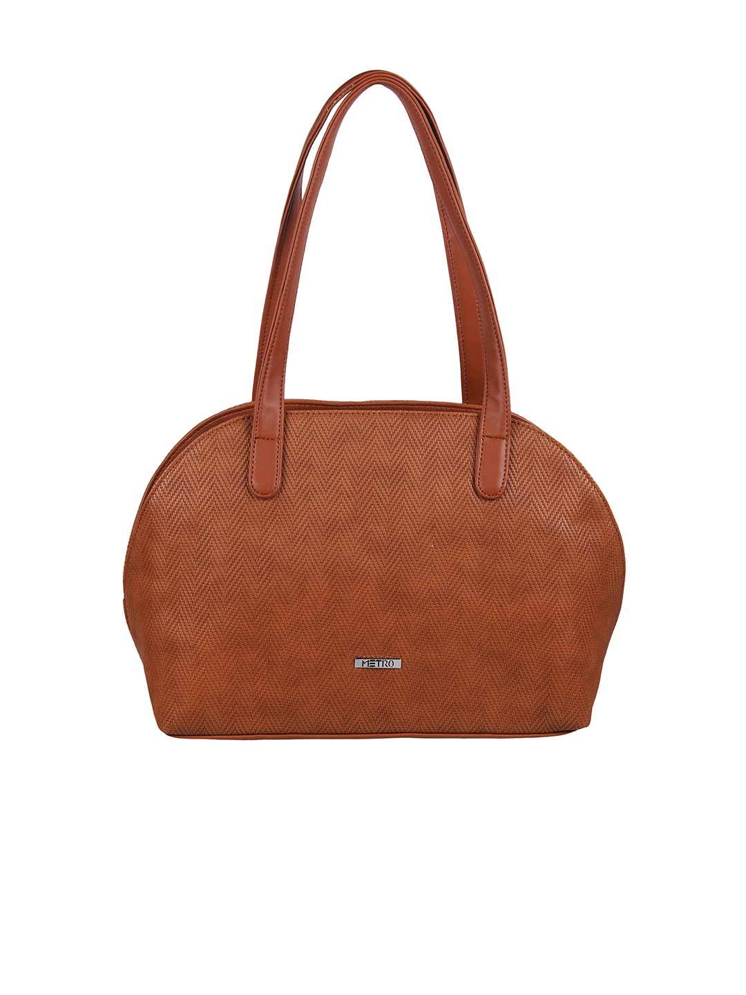 

Metro Structured Shoulder Bag, Tan