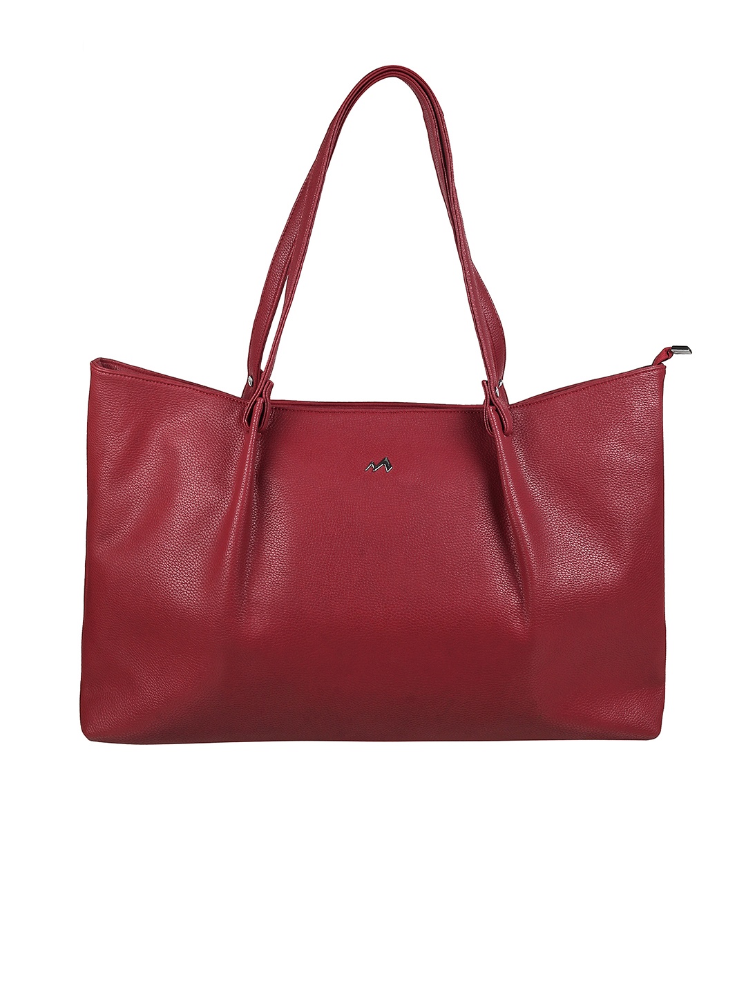 

Metro Zip Detail PU Structured Shoulder Bag, Red