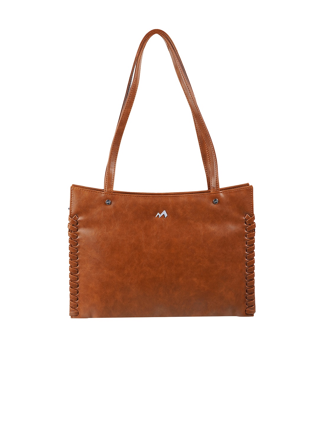 

Metro Textured PU Bowling Shoulder Bag, Tan