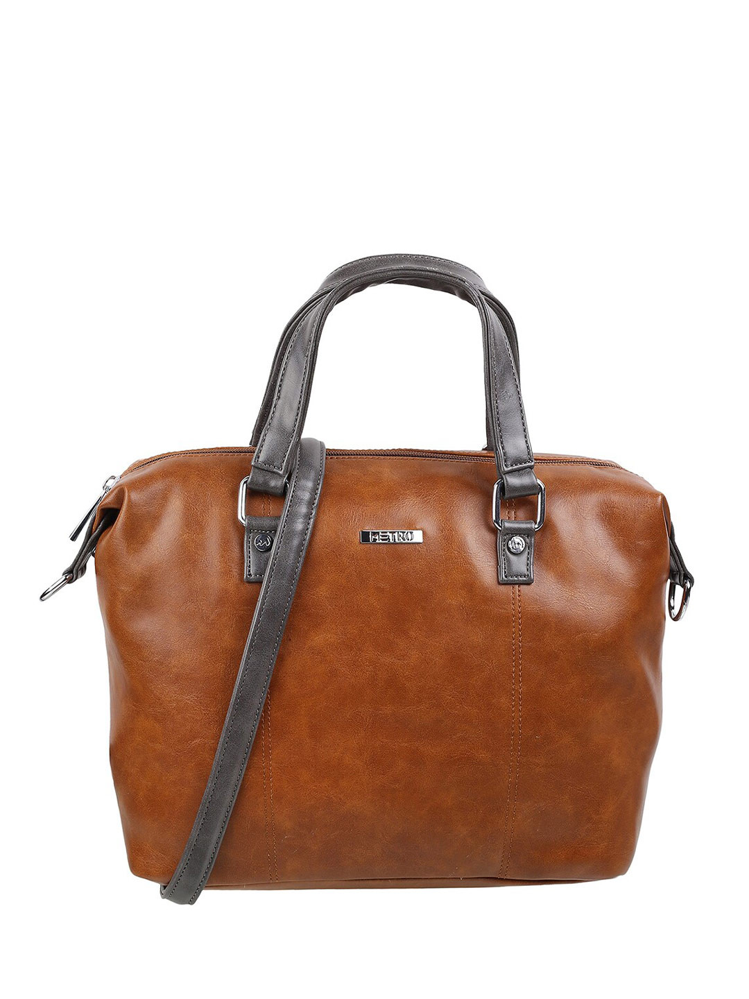 

Metro Structured Handheld Bag, Brown