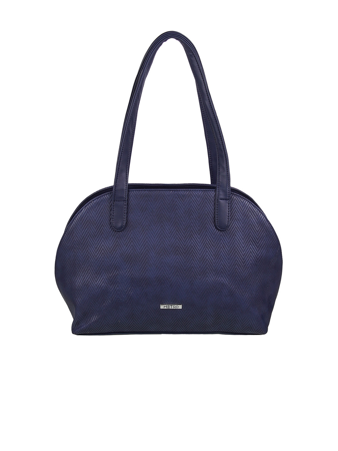 

Metro Structured Shoulder Bag, Blue