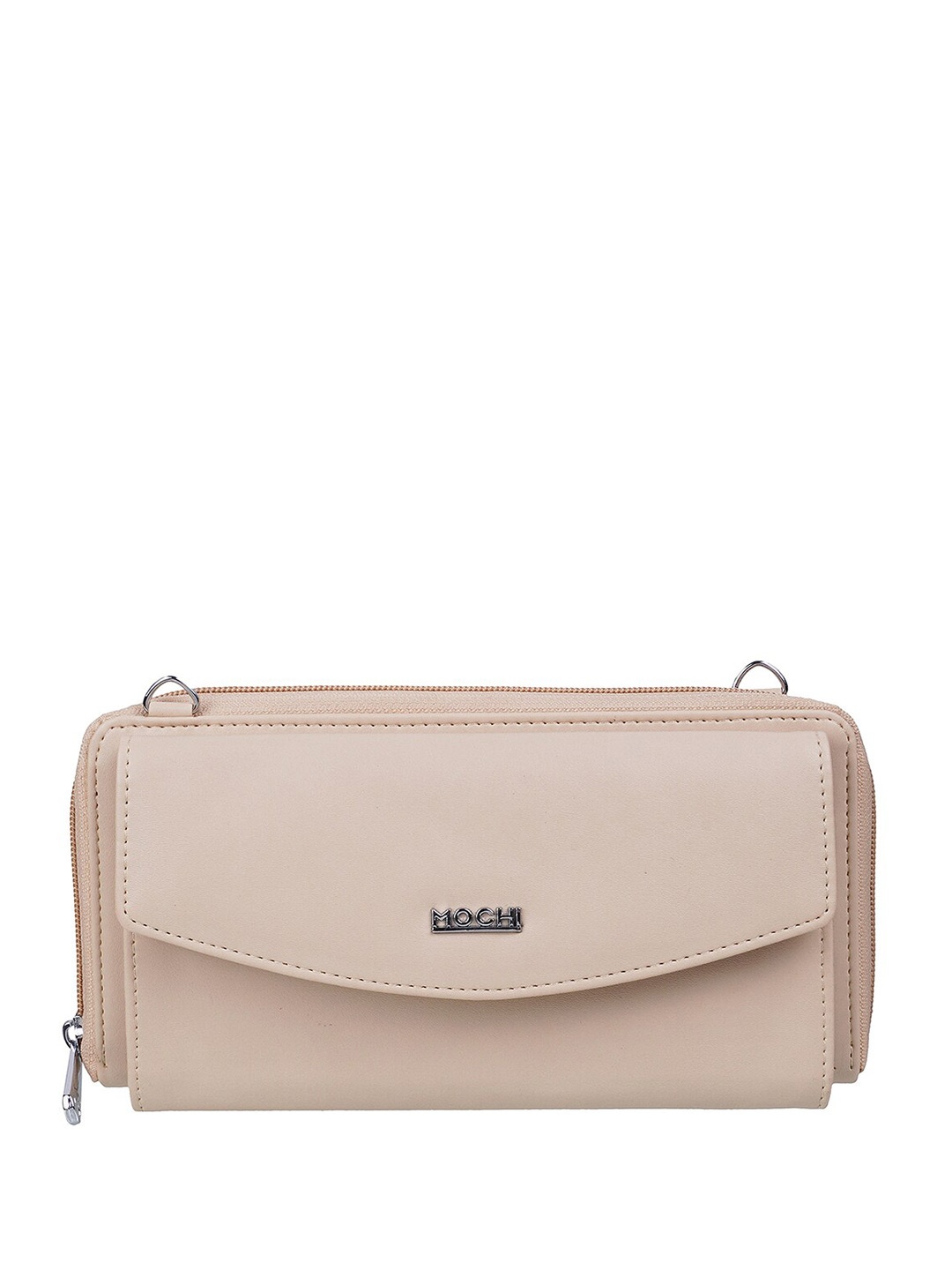 

Mochi PU Zip Around Wallet, Off white