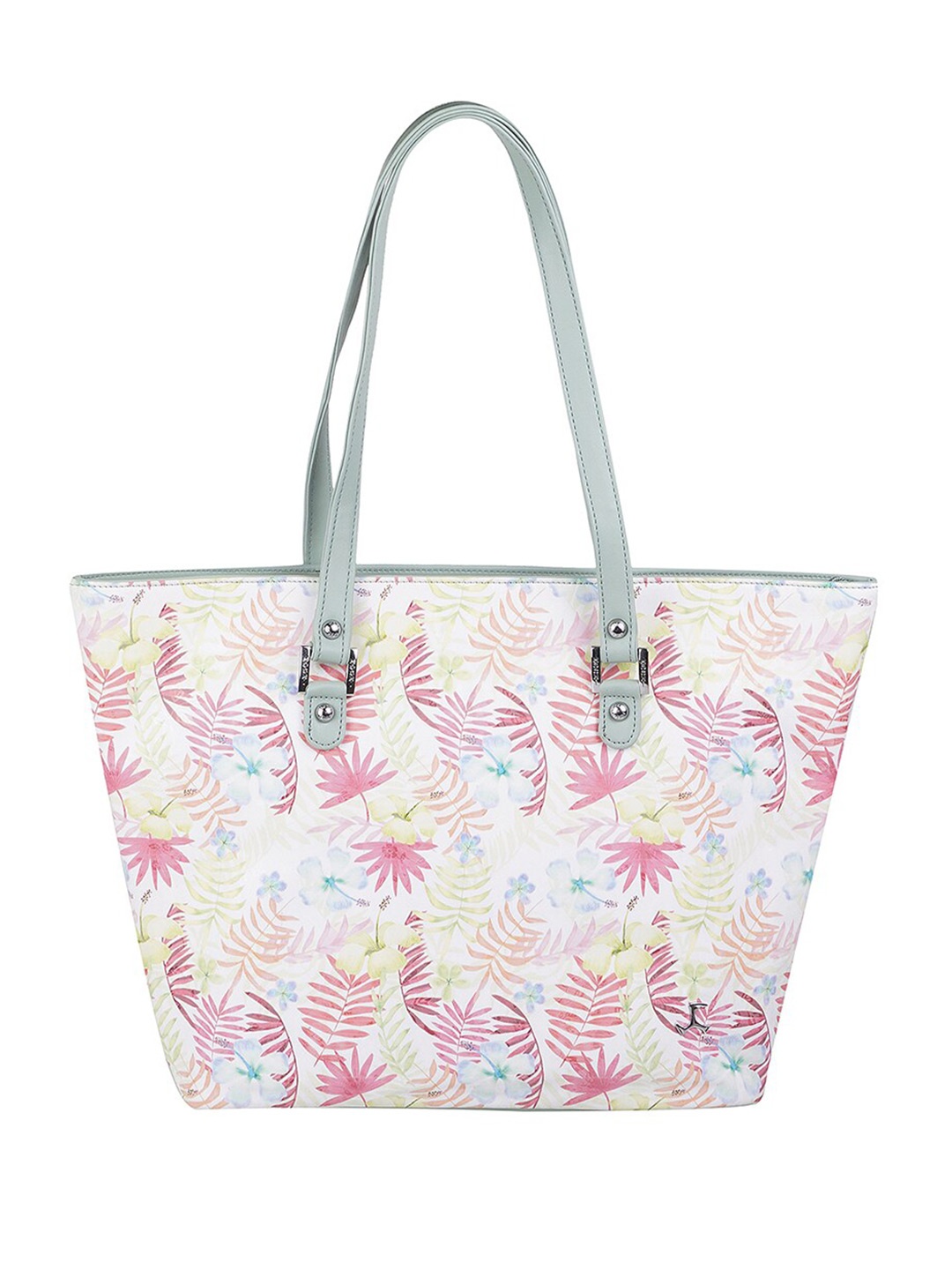 

Mochi Floral Printed Structured Shoulder Bag, Green