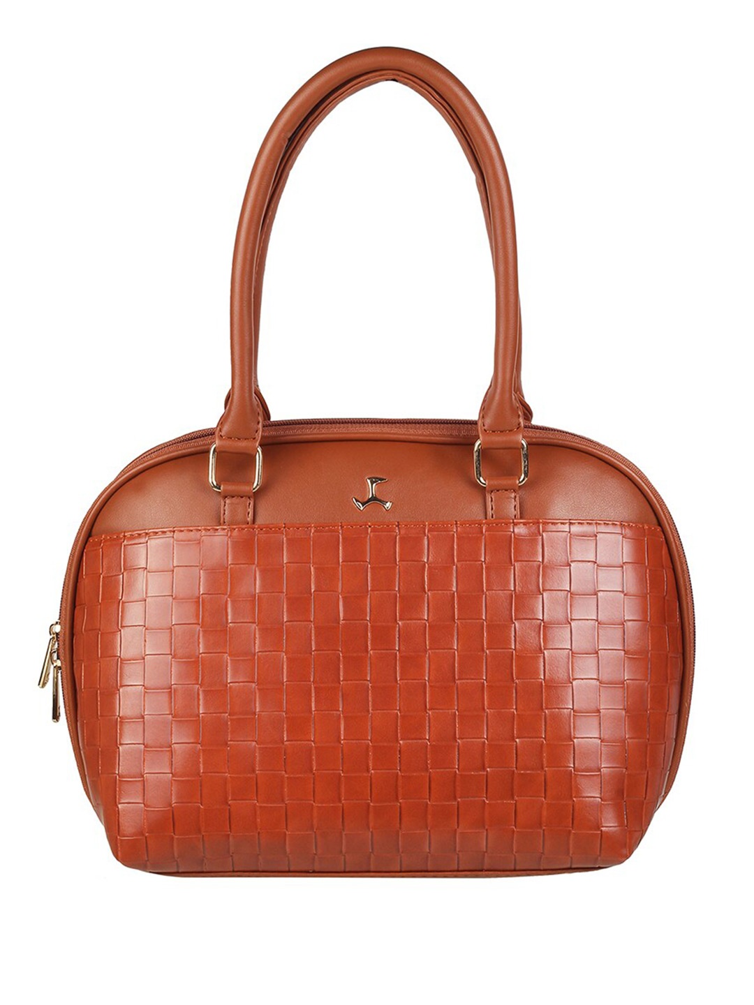 

Mochi Animal Textured Structured Handheld Bag, Tan