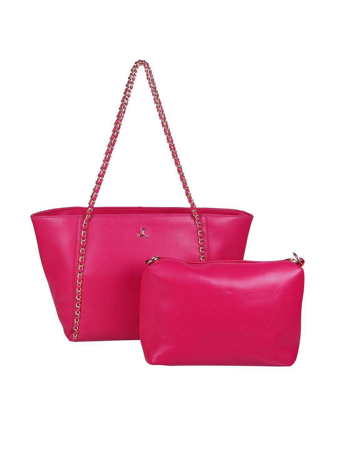 

Mochi Oversized Structured Shoulder Bag With Pouch, Pink