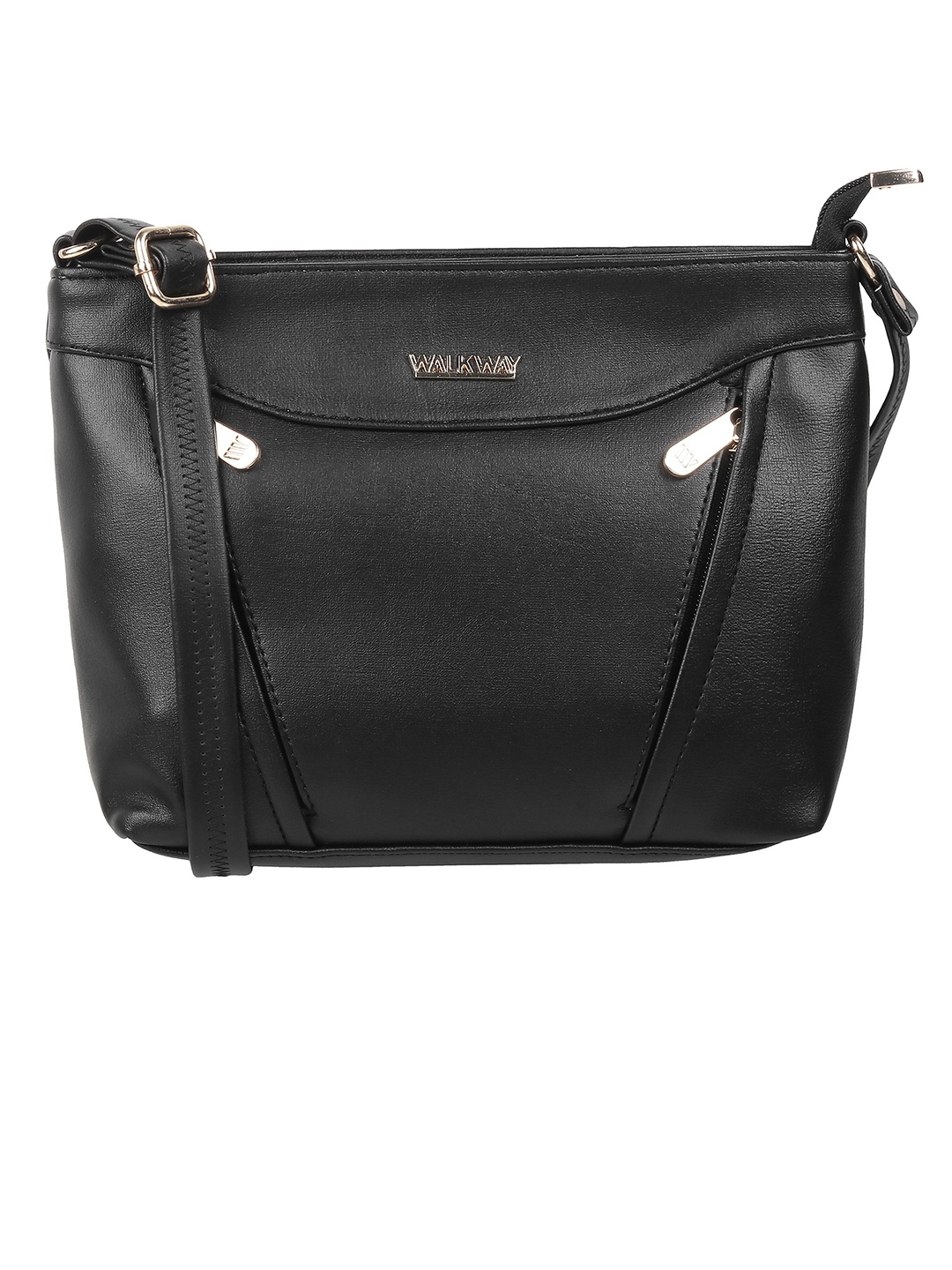 

WALKWAY by Metro Textured Structured Sling Bag, Black