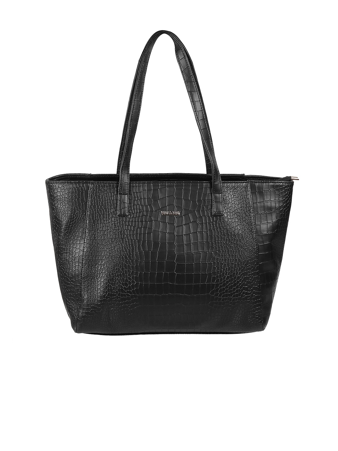 

WALKWAY by Metro Animal Textured Structured Shoulder Bag, Black