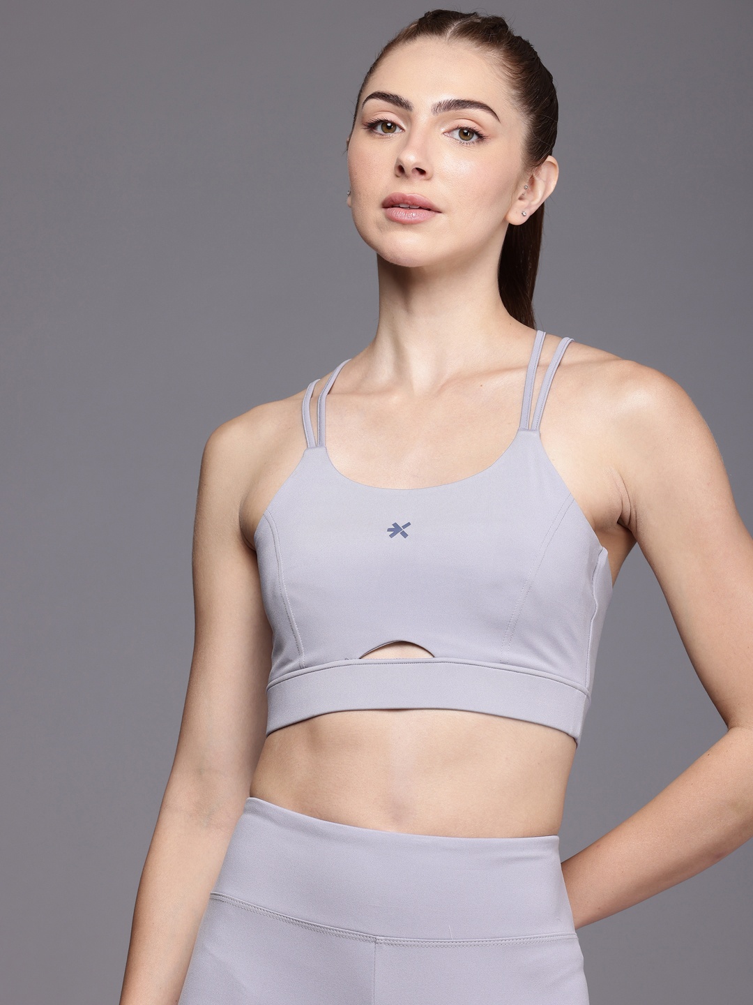 

HRX by Hrithik Roshan Full Coverage Lightly Padded Yoga Bra SS24_W_BA_KY128_B, Lavender