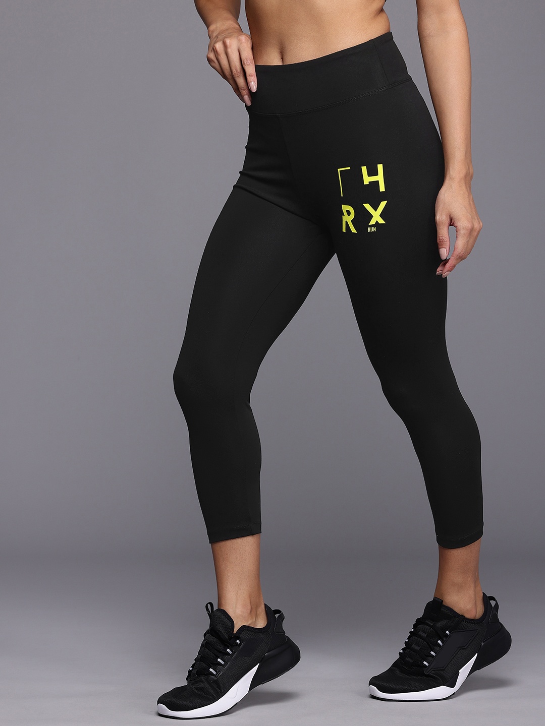 

HRX by Hrithik Roshan Women Togetherfaster Antimicrobial & Rapid Dry Running Tights, Black