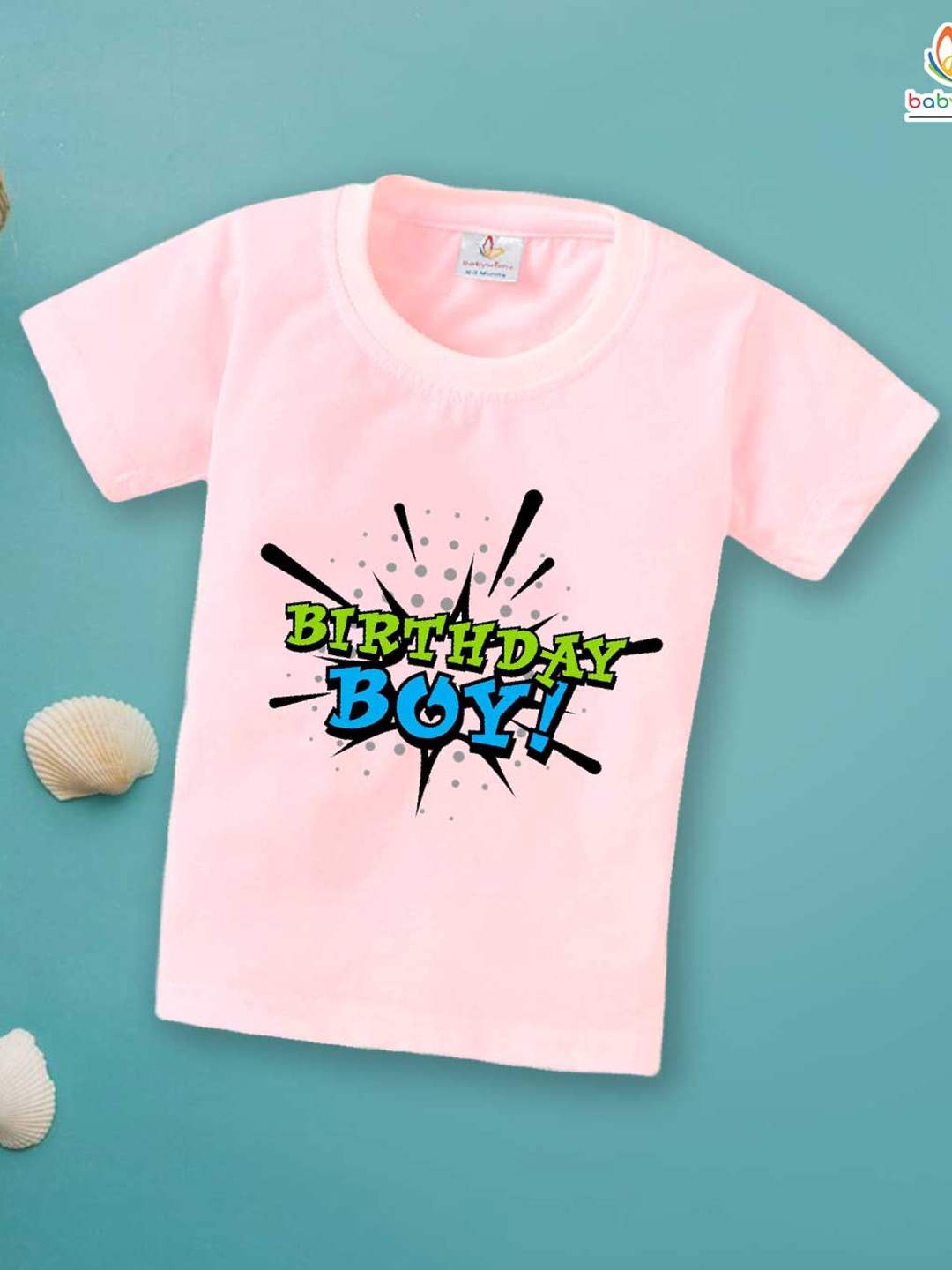

Babywish Boys Typography Printed Cotton Relaxed Fit T-shirt, Pink