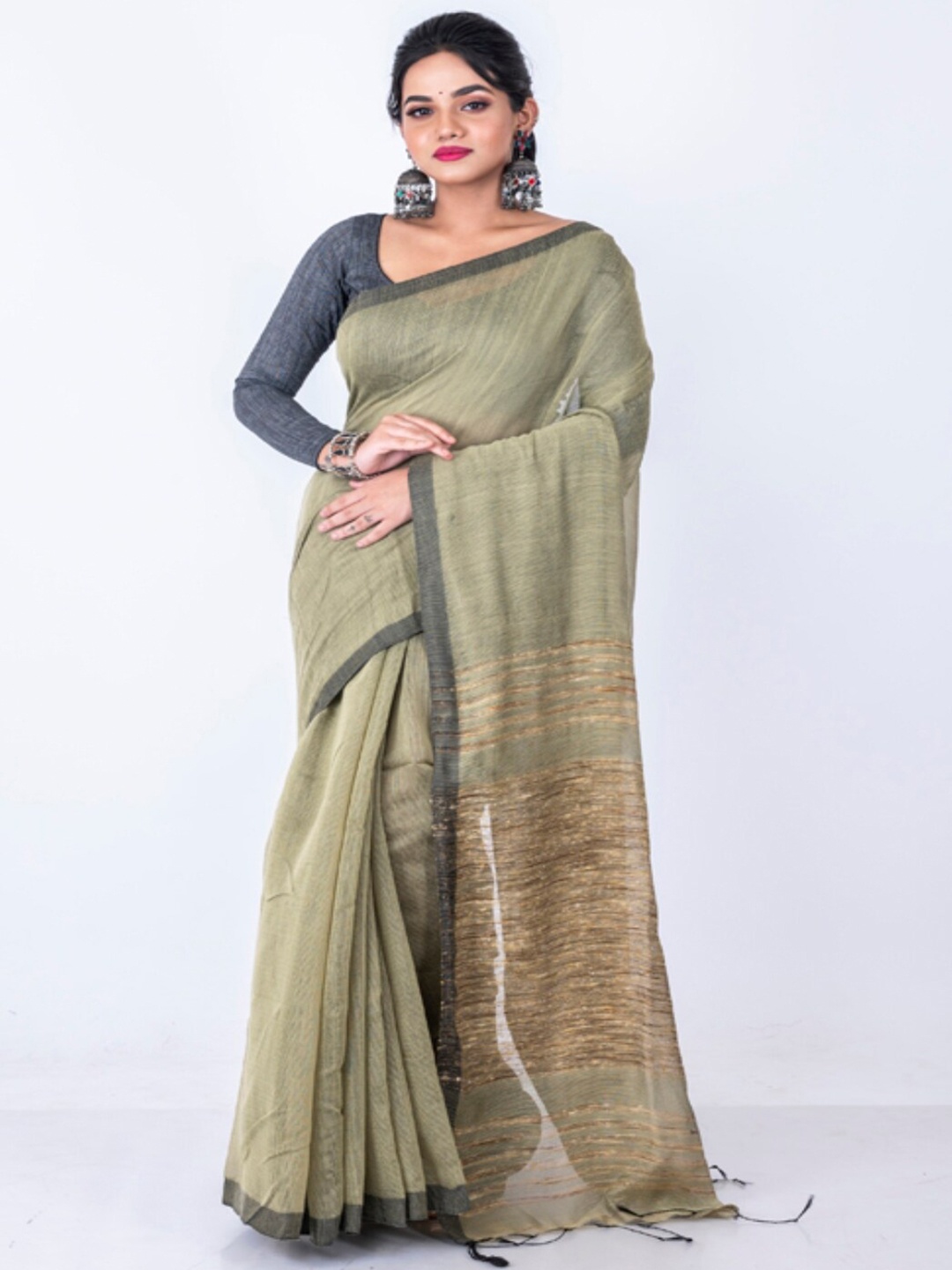 

Morchari Saree, Grey