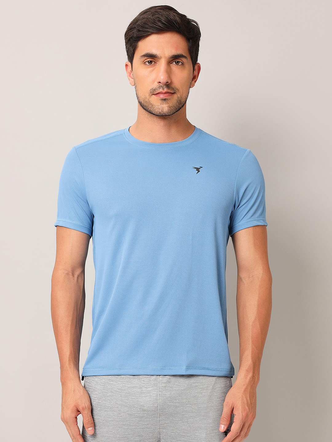 

Technosport Crew Neck Dry-Fit Slim Fit Sports T-shirt, Blue