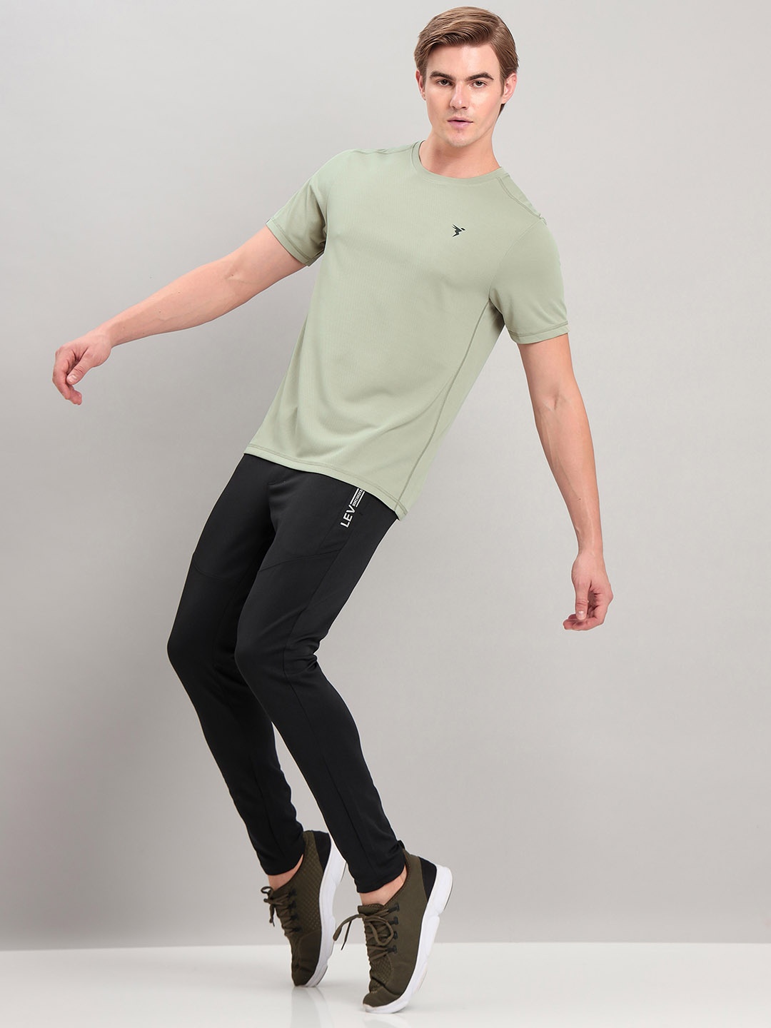 

Technosport Crew Neck Dry-Fit Slim Fit Sports T-shirt, Green