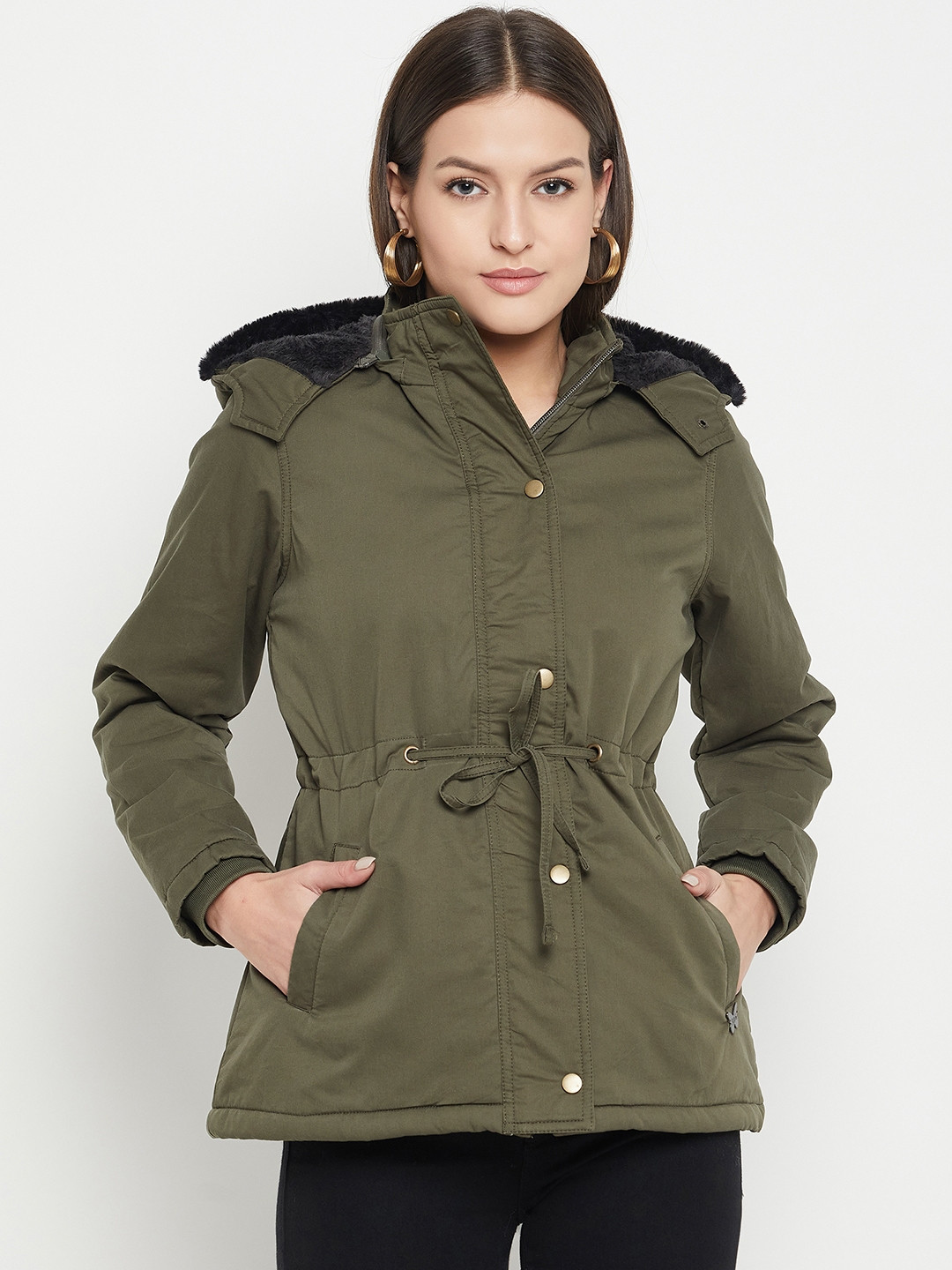 

Duke Hooded Cotton Tailored Jacket, Green