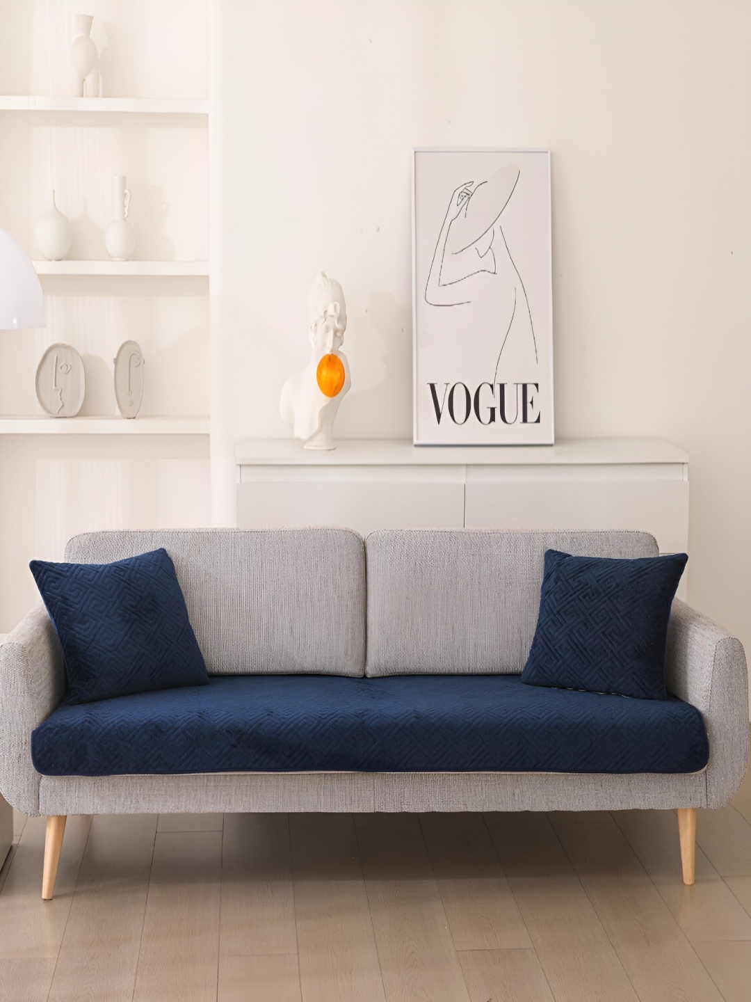 

HomeCloud Blue 2 Seater Sofa Cover