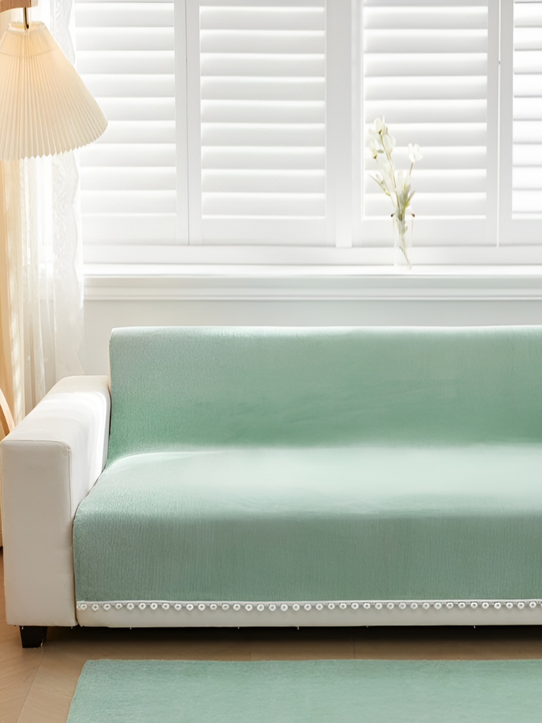 

HomeCloud Green Chenille Sofa Cover
