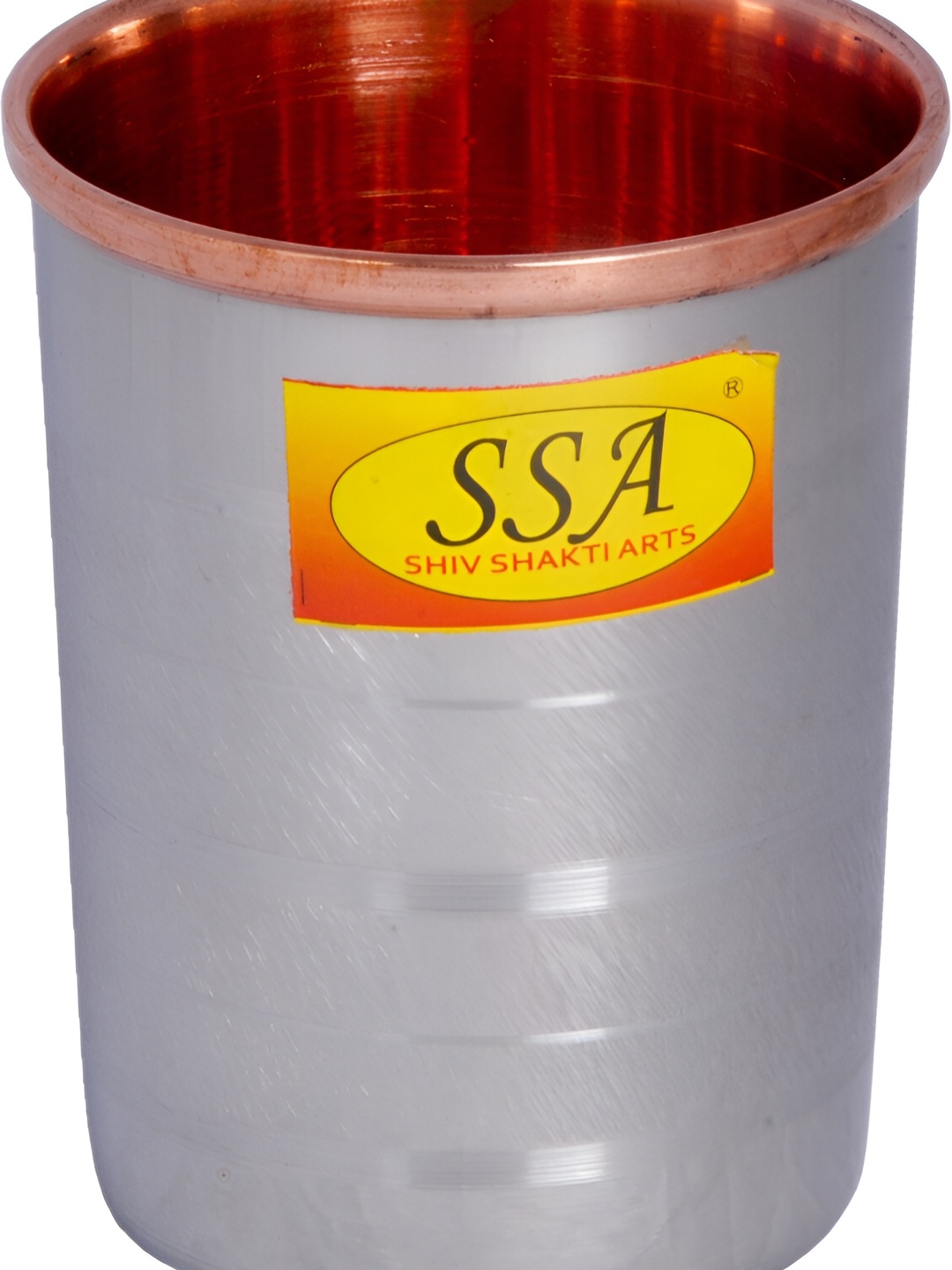 

Shivshakti Arts Copper Toned Easy to Clean Copper Water or Juice Glass 250 ml