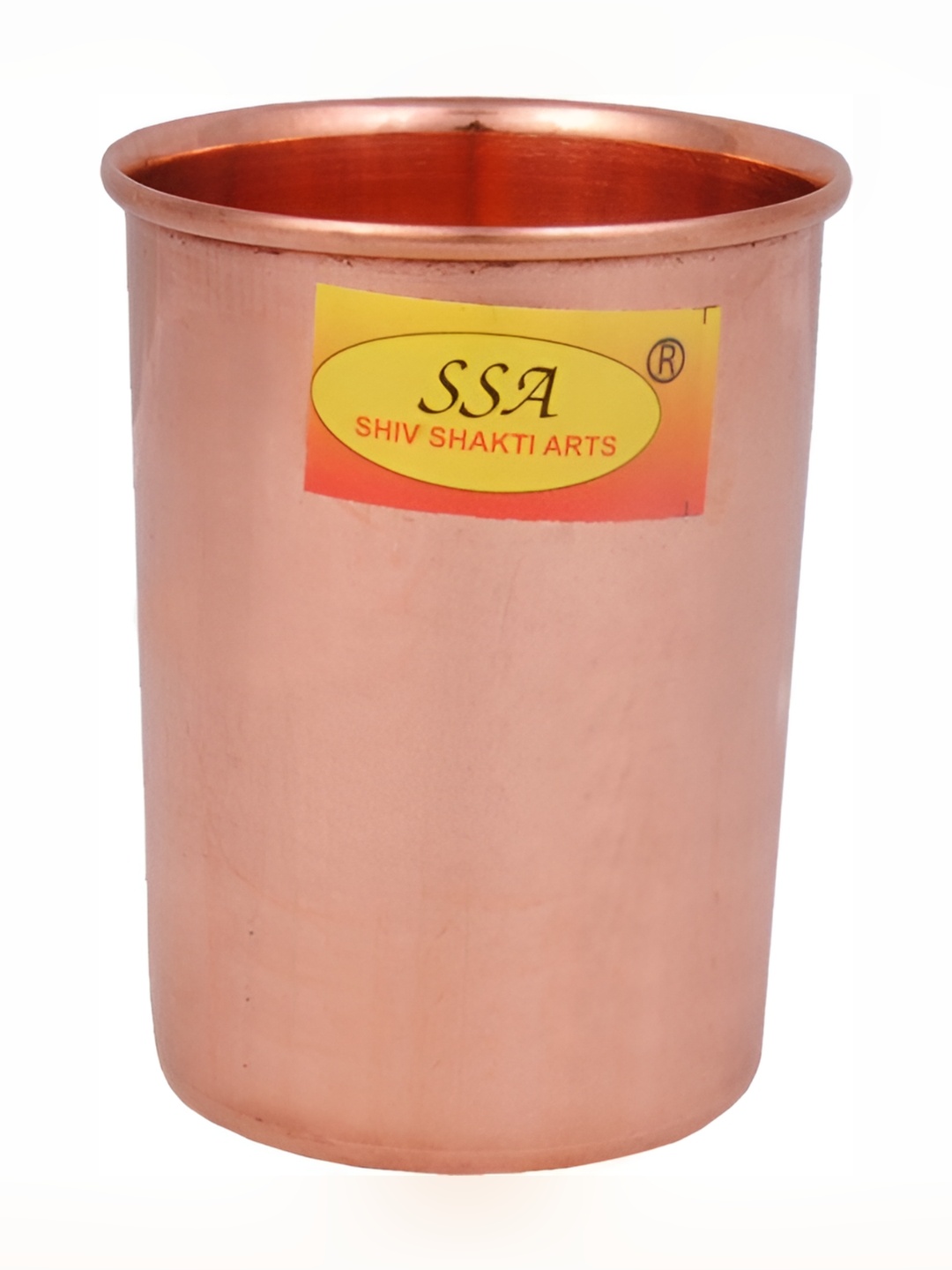 

Shivshakti Arts Copper Toned Easy to Clean Copper Water or Juice Glass 300 ml