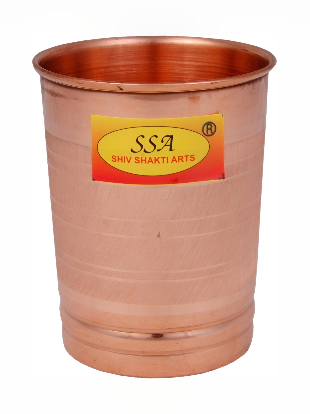 

Shivshakti Arts Copper Toned Easy to Clean Copper Water or Juice Glass 300 ml