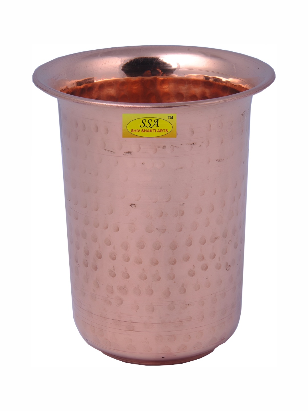 

Shivshakti Arts Brown Easy To Clean Copper Water Glass 300 ml