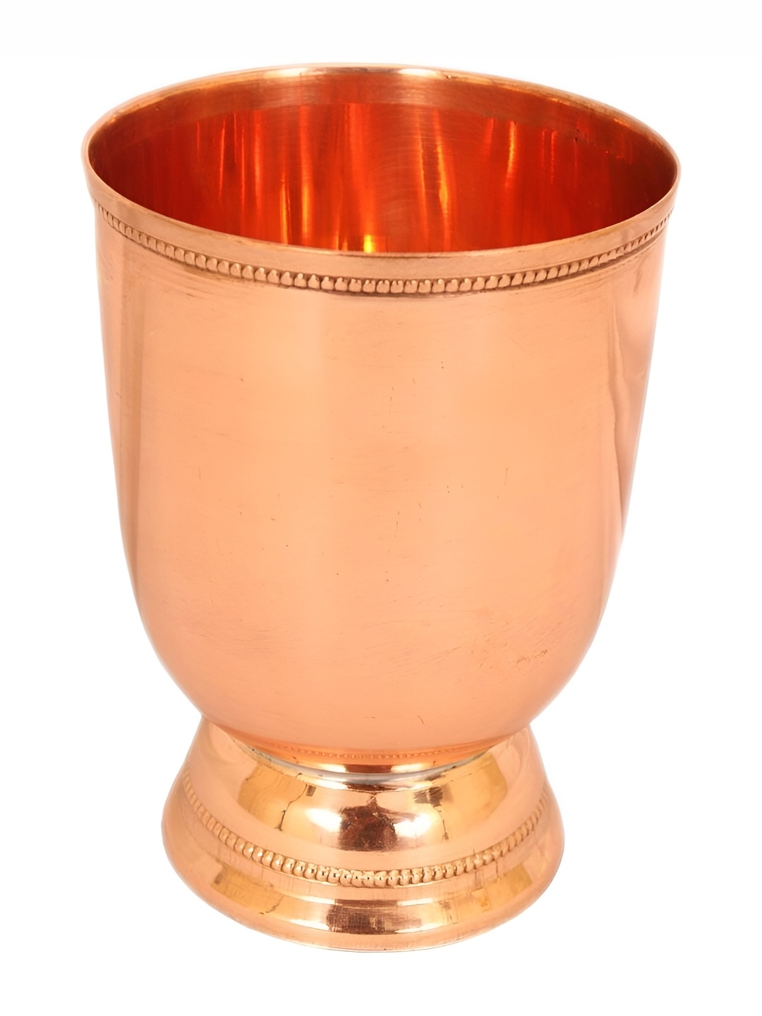 

Shivshakti Arts Brown Easy to Clean Copper Water or Juice Glass