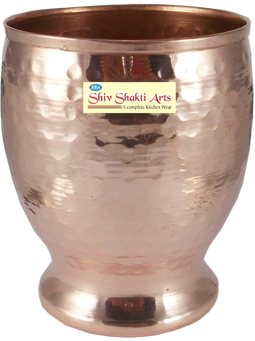 

Shivshakti Arts Brown Easy to Clean Copper Water or Juice Glass 500ML