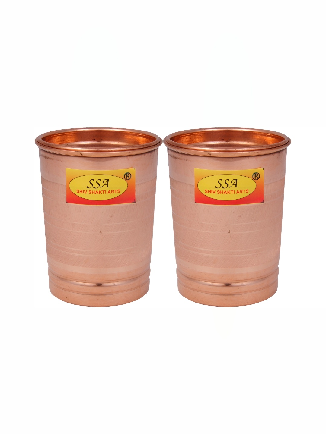 

Shivshakti Arts 2 Pieces Easy to Clean Copper Water Glass