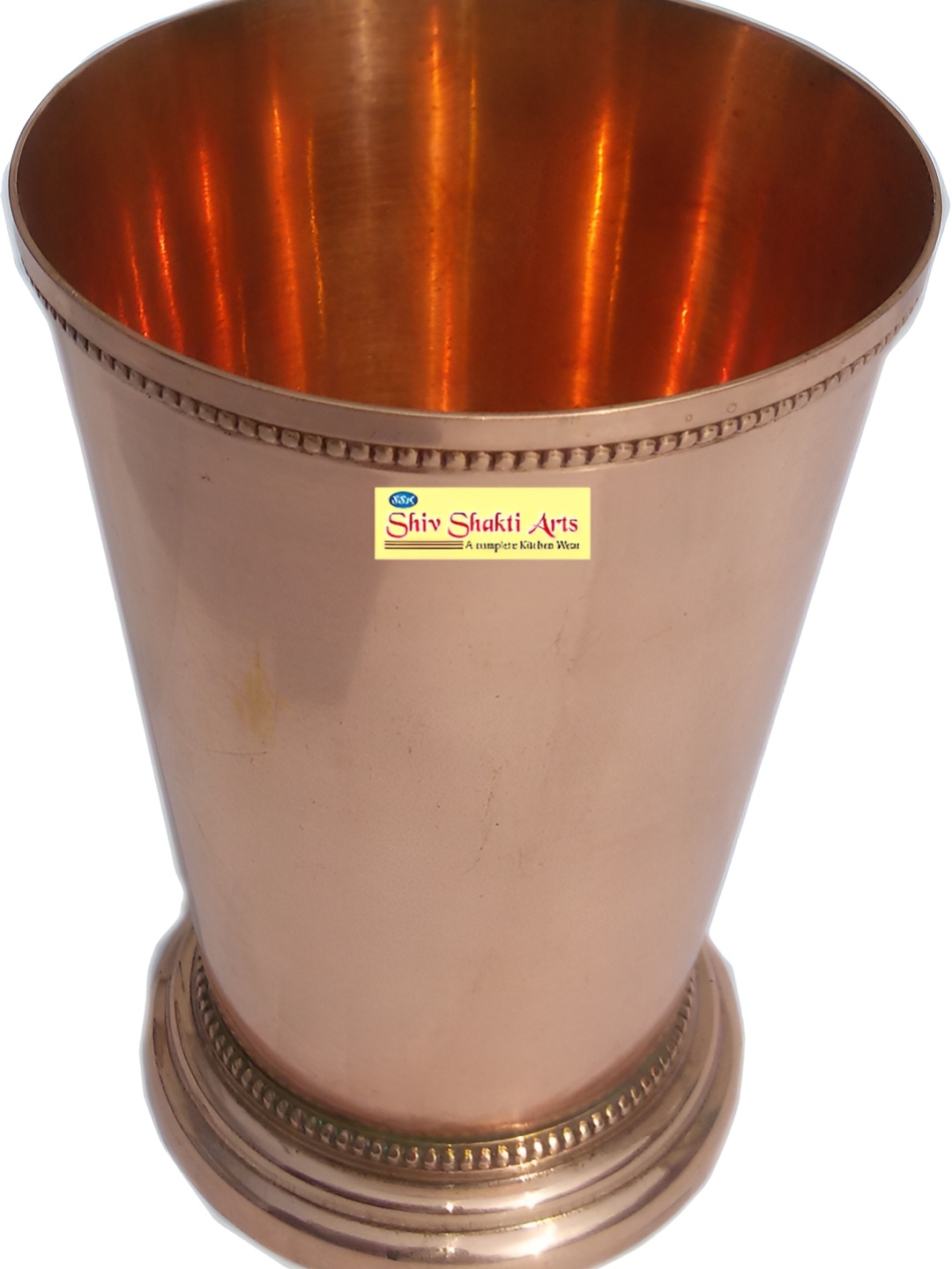 

Shivshakti Arts Brown Easy to Clean Copper Water or Juice Glass 300ML