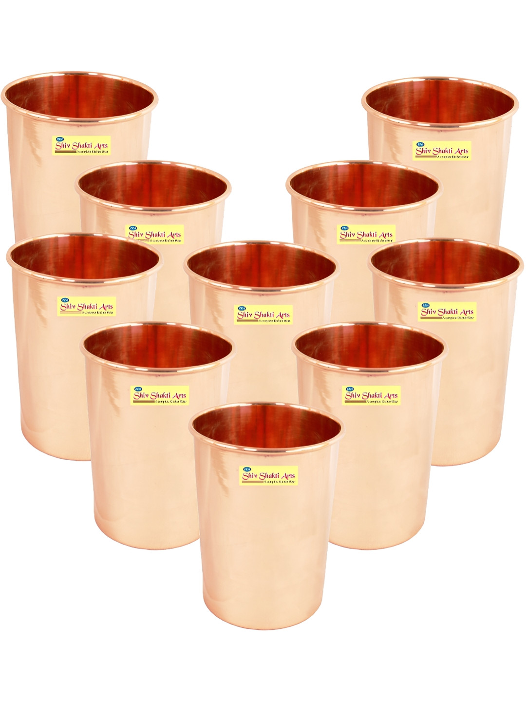 

Shivshakti Arts Brown 8 Pieces Copper Water Glass