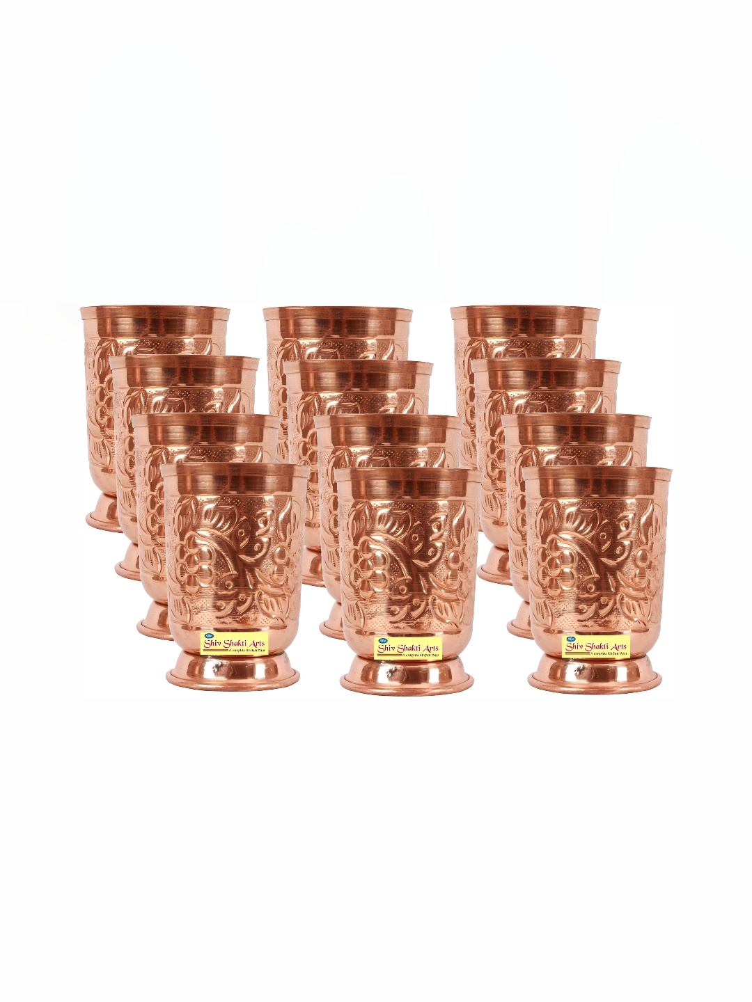 

Shivshakti Arts Brown 8 Pieces Copper Water Glass
