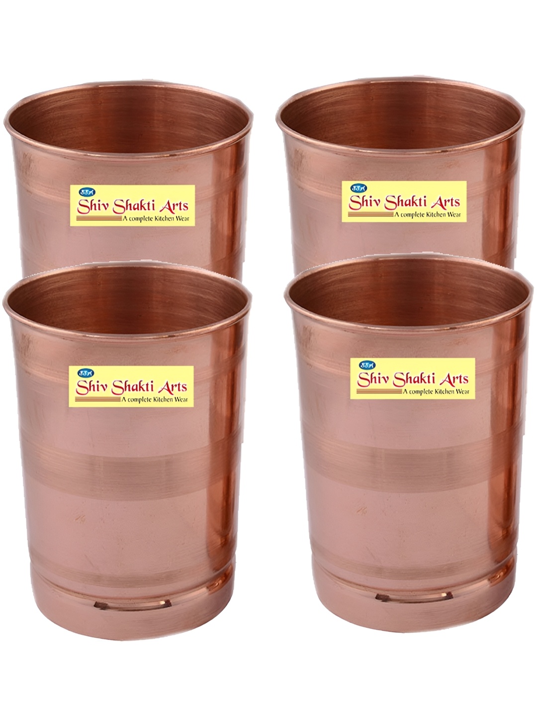 

Shivshakti Arts Brown 4 Pieces Copper Water Glass