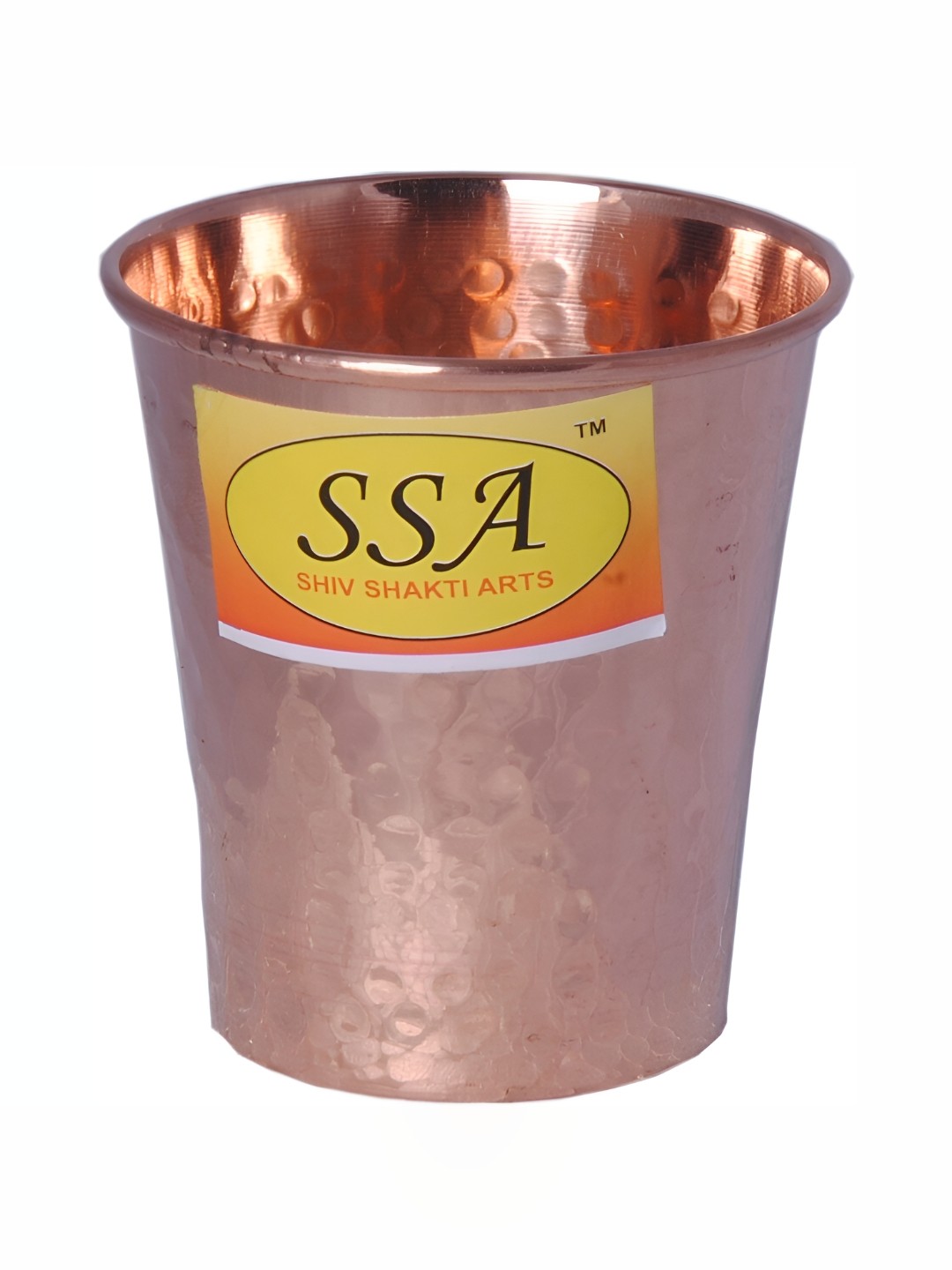 

Shivshakti Arts Brown Copper Easy To Clean Water Glass 200 ML