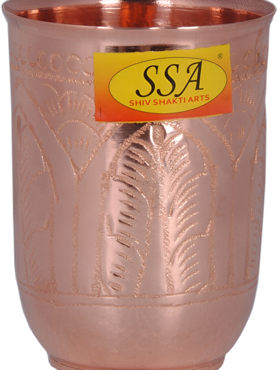 

Shivshakti Arts Coper toned Easy to Clean Brass Water or Juice Glass 200ml, Copper