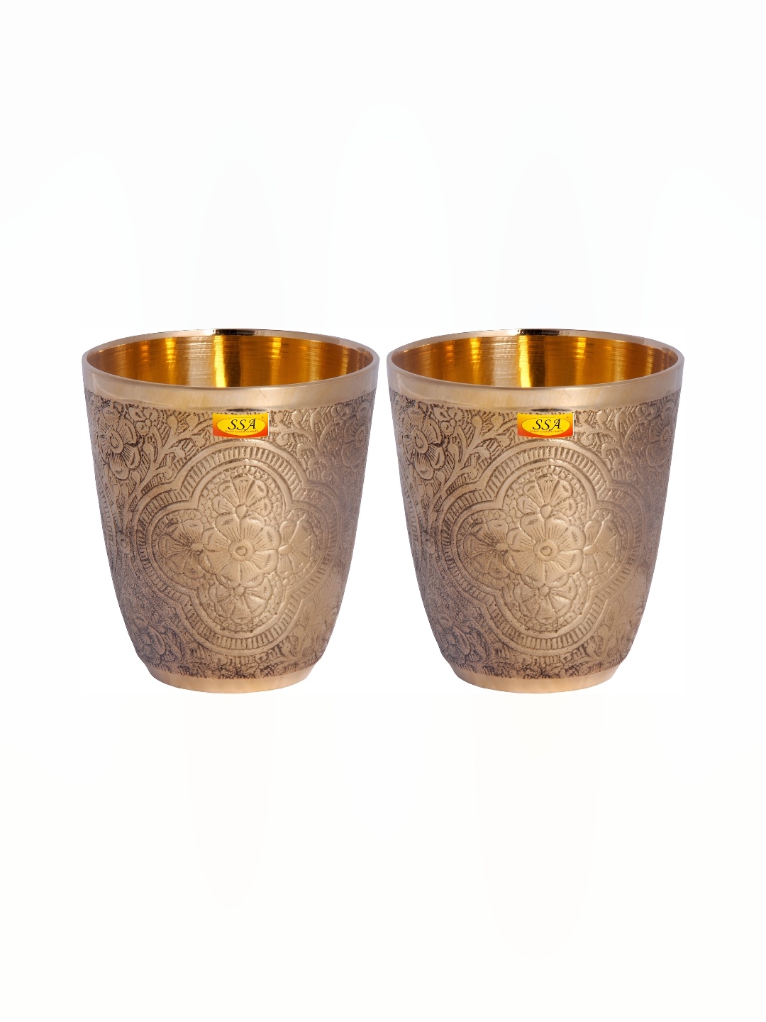 

Shivshakti Arts Copper Toned Easy to Clean Copper Water Glass 300 ML