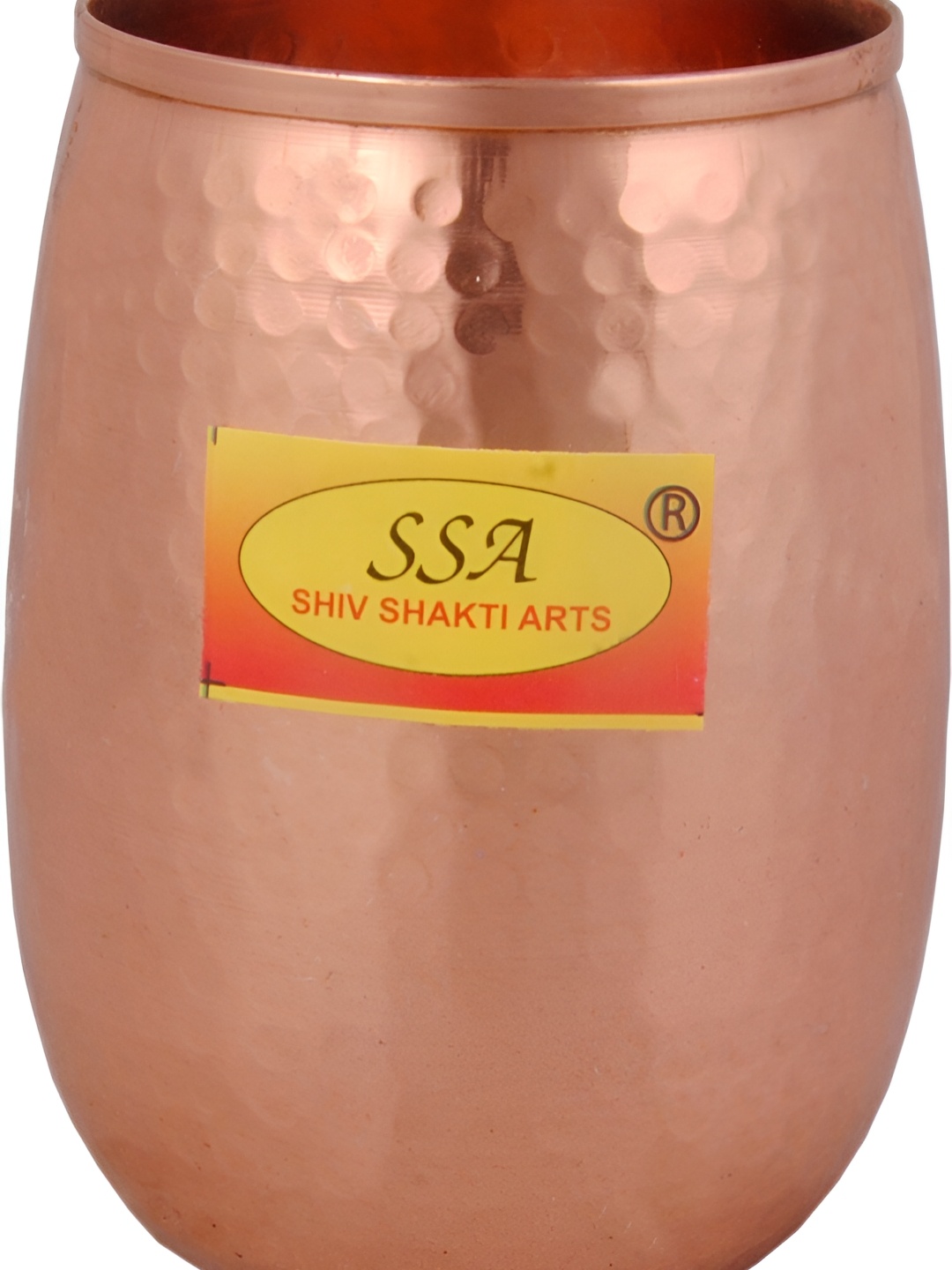 

Shivshakti Arts Yellow 8 Pieces Textured Brass Easy To Clean Water Glass 300 ml