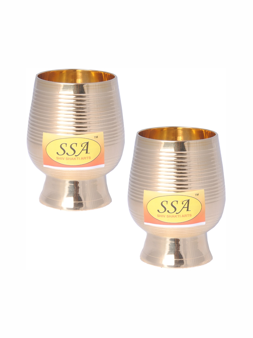 

Shivshakti Arts Silver-Toned Easy to Clean Brass Champagne Glass 125 ML