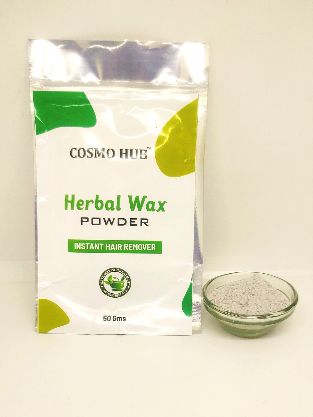 

COSMO HUB Herbal Organic Wax Powder - 50g, Green