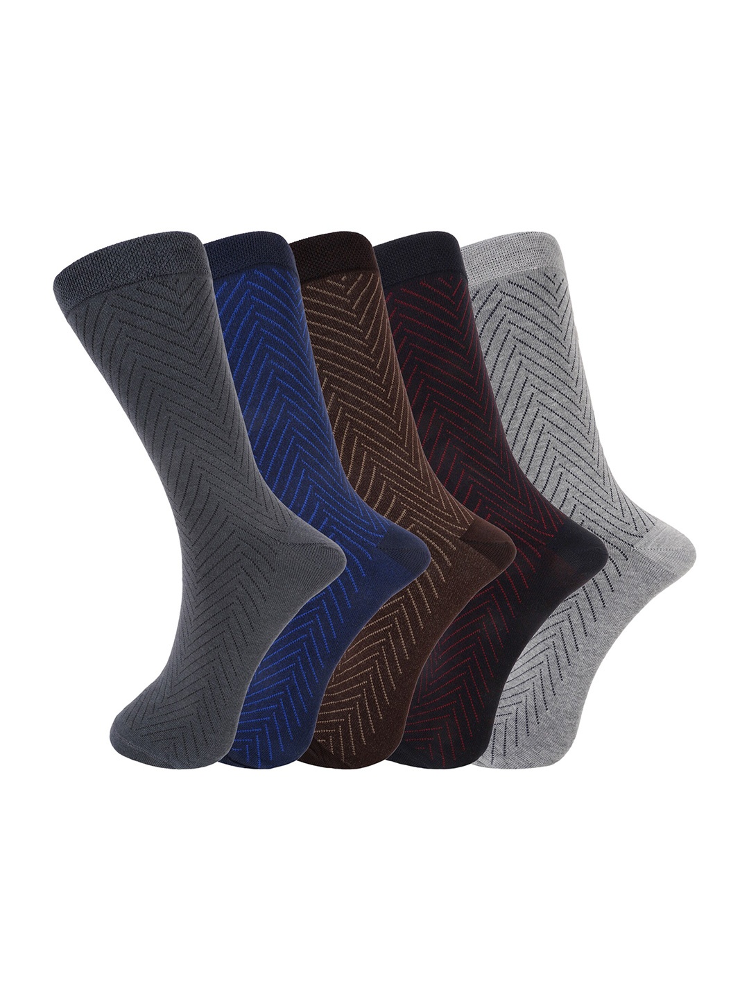 

BAESD Men Pack Of 5 Assorted Cotton Above Ankle-Length Socks