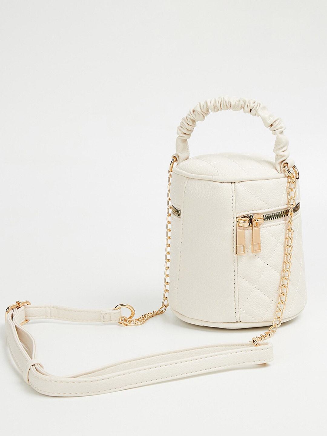 

Ginger by Lifestyle Textured Structured Handheld Bag, Off white