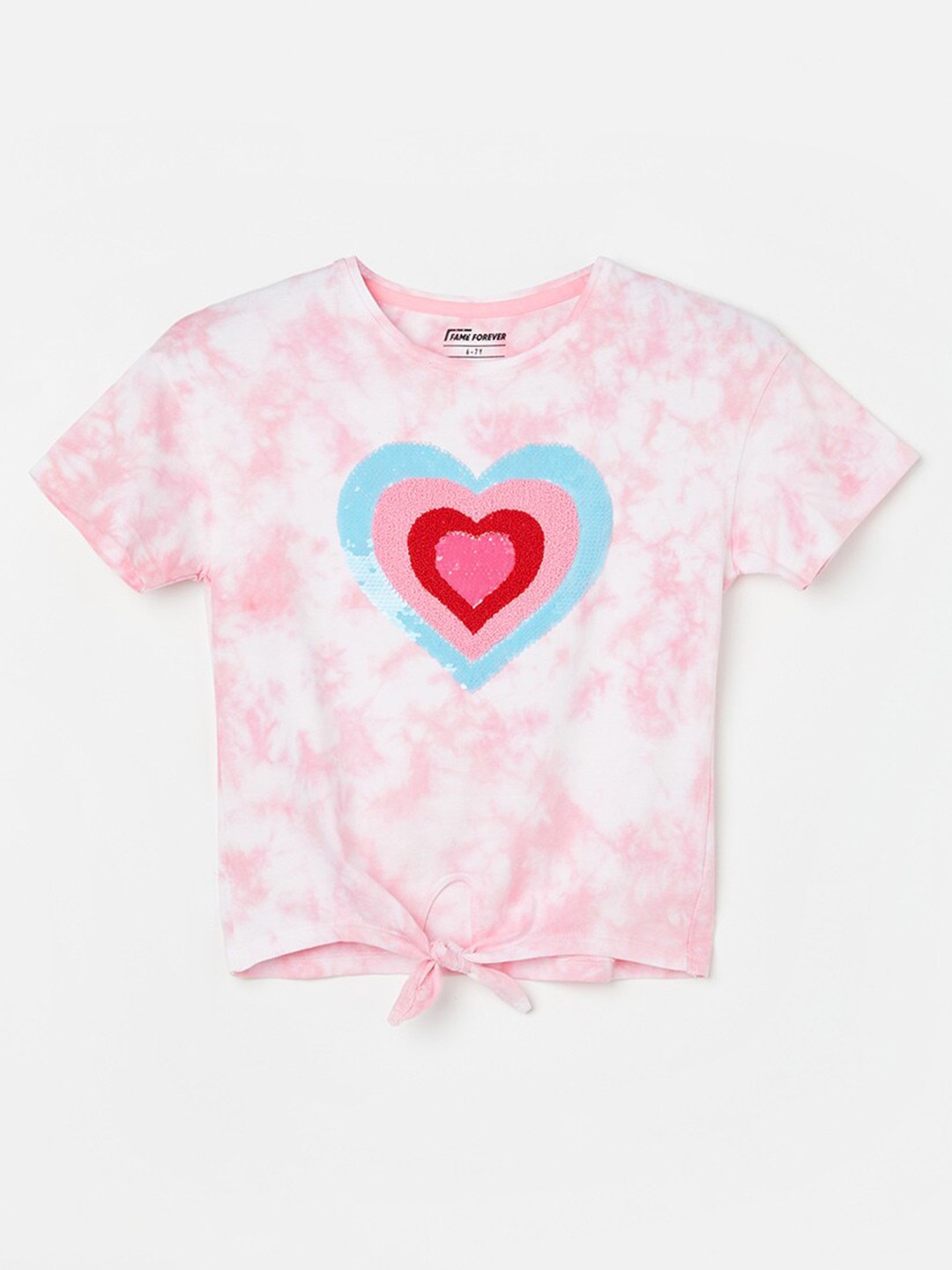 

Fame Forever by Lifestyle Girls Conversational Printed Cotton Casual T-shirt, White