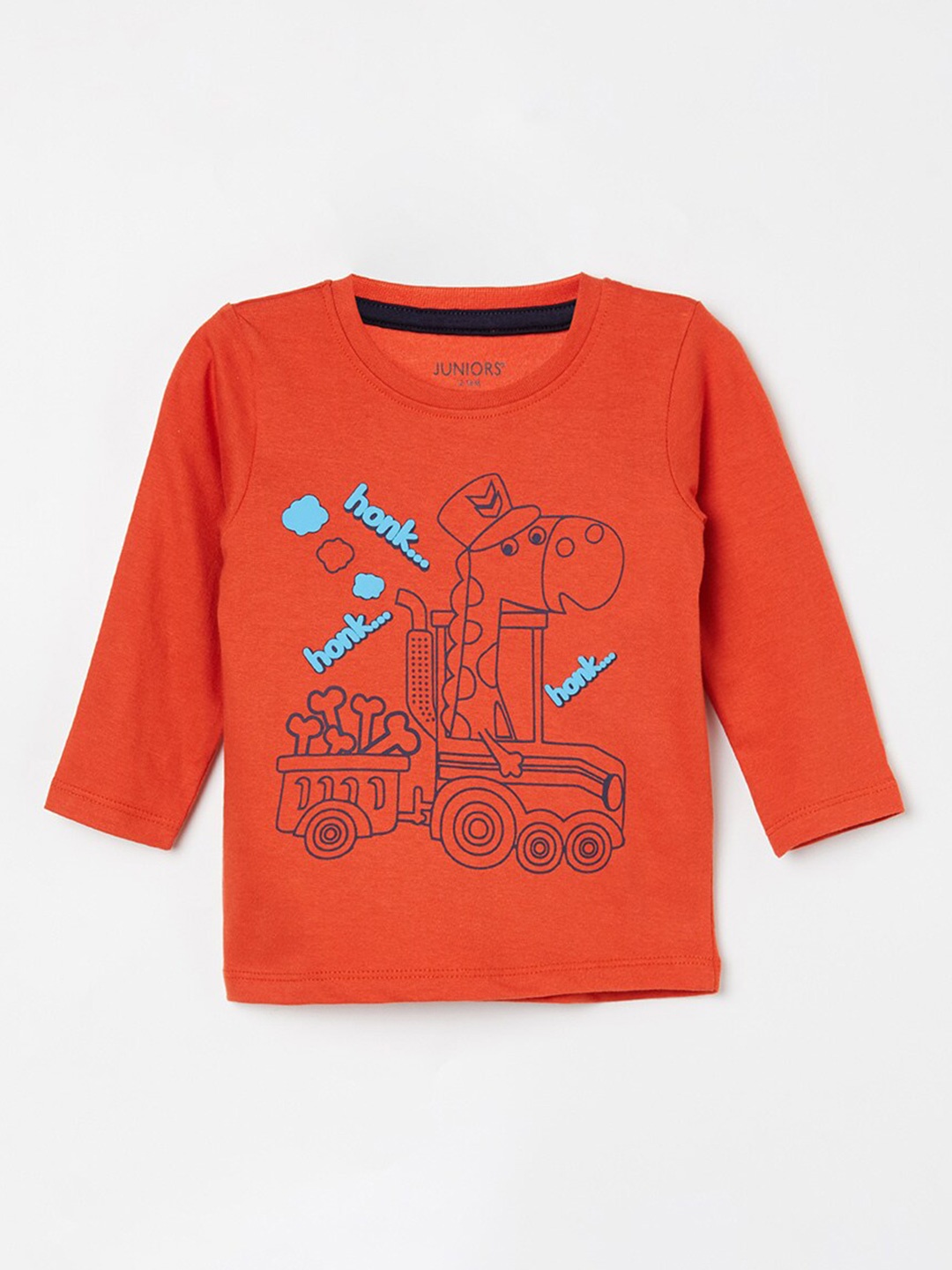 

Juniors by Lifestyle Boys Printed Applique Cotton T-shirt, Brown