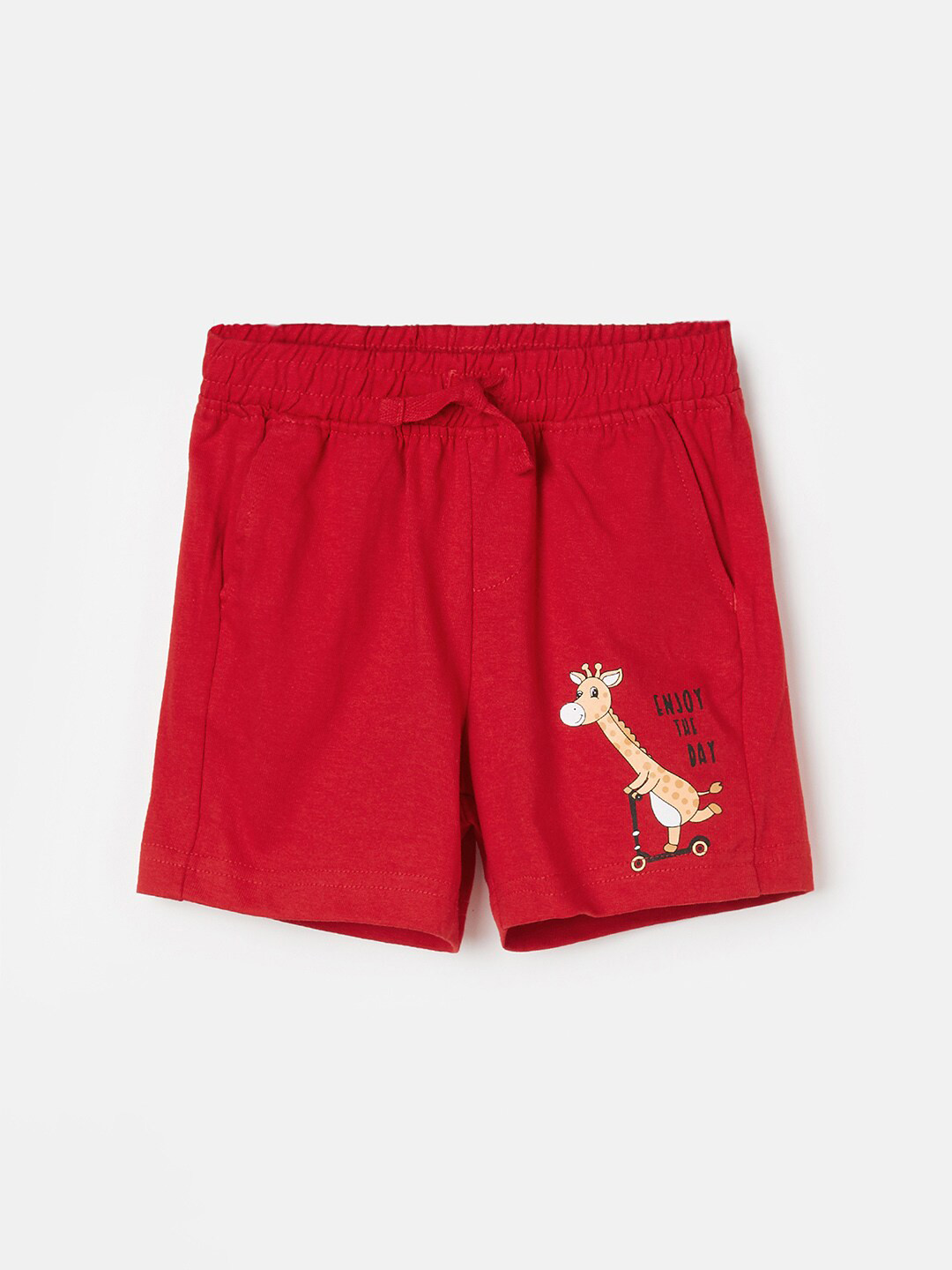 

Juniors by Lifestyle Boys Graphic Printed Pure Cotton Shorts, Red